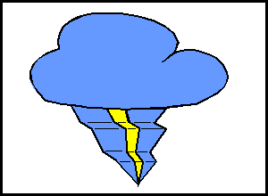 First idea for the storm-cloud