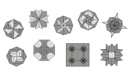 Flat geometric / Decorative
